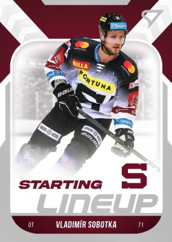 Vladimir Sobotka Sparta Tipsport ELH 2022/23 SportZoo 2. serie Starting LINEUP #SL-11